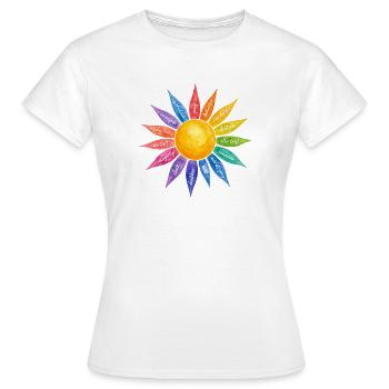 Achtsamkeit ich bin genung - Frauen T-Shirt - Weiß - Vorne - AI Model Female 172 dark (172cm)
