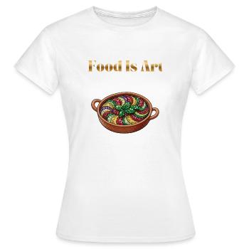 Food Is Art ... Ratatouille - Frauen T-Shirt - Weiß - Vorne - AI Model Female 172 dark (172cm)