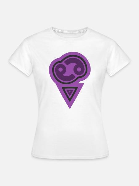 Tierkreis-Stammeskrebs und Wasser - Frauen T-Shirt - Weiß
