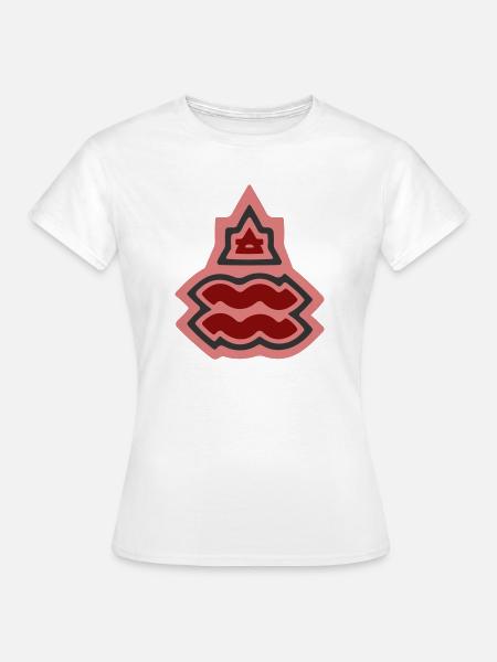 Tierkreis-Stammes-Wassermann und Luft - Frauen T-Shirt - Weiß