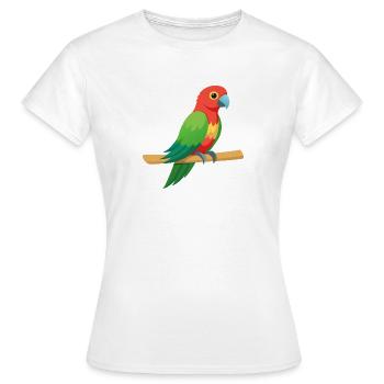 Perroquet tropical - T-shirt Femme - blanc - Devant - AI Model Female 172 dark (172cm)
