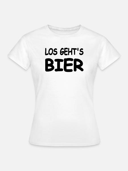 Bier - Frauen T-Shirt - Weiß