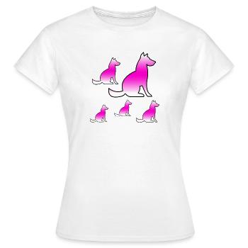 canine - Women's T-Shirt - white - Front - AI Model Female 172 dark (172cm)