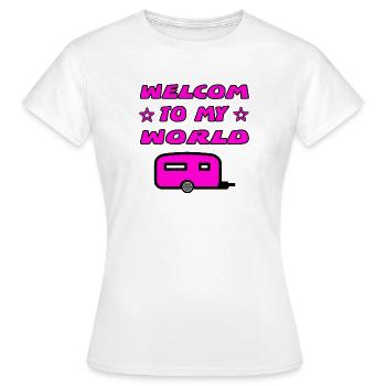 Camping - Frauen T-Shirt - Weiß - Vorne - AI Model Female 172 dark (172cm)