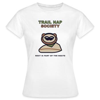 Trail Nap Society - Women's T-Shirt - white - Front - AI Model Female 172 dark (172cm)