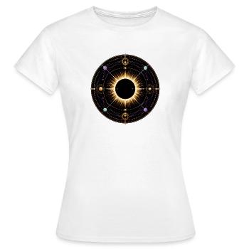 Total Solar Eclipse Corona Science Instrument - Women's T-Shirt - white - Front - AI Model Female 172 dark (172cm)