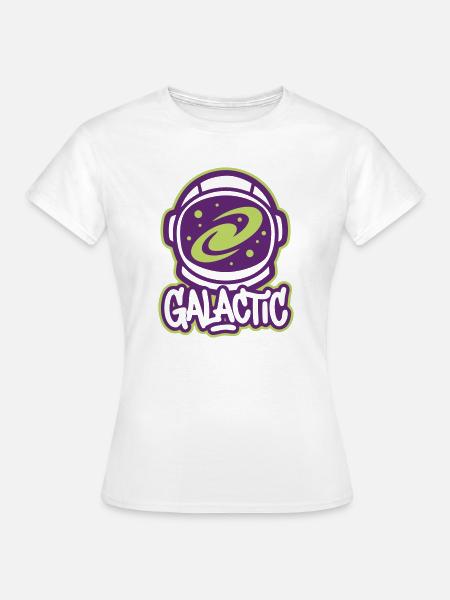 Galactic Astronaut Logo - Frauen T-Shirt - Weiß