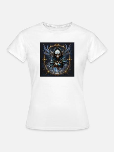 Himmlischer Wächter mit Sphäre - Frauen T-Shirt - Weiß