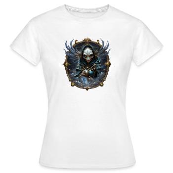 Blue Mystic with Ornate Wings - Women's T-Shirt - white - Front - AI Model Female 172 dark (172cm)