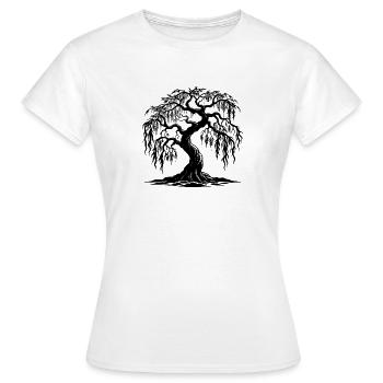 Twisted Willow Tree - Women's T-Shirt - white - Front - AI Model Female 172 dark (172cm)