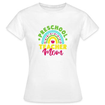 Pre K Teacher Preschool Mom Kindergarten Teacher - Women's T-Shirt - white - Front - AI Model Female 172 dark (172cm)