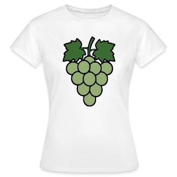 Grapes Grapevine Wine Gift Wine Drinker - Women's T-Shirt - white - Front - AI Model Female 172 dark (172cm)