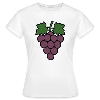 Cadeau de vin de raisins verts - T-shirt Femme - blanc - Devant - AI Model Female 172 dark (172cm)