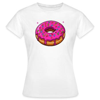 A hole full of happiness - Women's T-Shirt - white - Front - AI Model Female 172 dark (172cm)