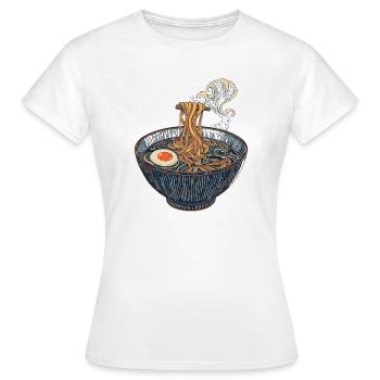 Slurping expressly allowed - Women's T-Shirt - white - Front - AI Model Female 172 dark (172cm)