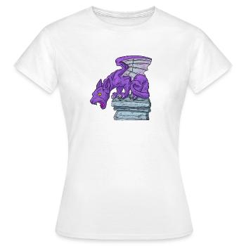Purple Gargoyille - Women's T-Shirt - white - Front - AI Model Female 172 dark (172cm)
