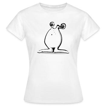 Funny Alien Monster - Women's T-Shirt - white - Front - AI Model Female 172 dark (172cm)