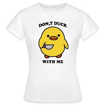 Duck Funny - Women's T-Shirt - white - Front - AI Model Female 172 dark (172cm)
