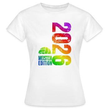 Volleyball Master Shirt 2026, rainbow bag - Women's T-Shirt - white - Front - AI Model Female 172 dark (172cm)