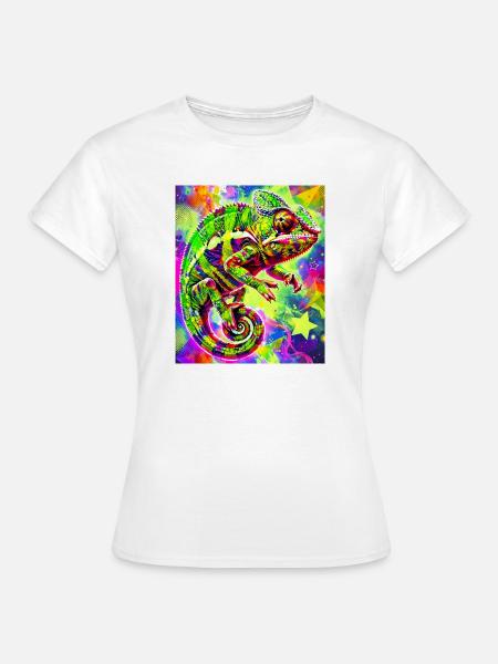 Chamäleon - Frauen T-Shirt - Weiß