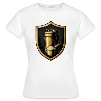 Golden Shaker Shield - Women's T-Shirt - white - Front - AI Model Female 172 dark (172cm)