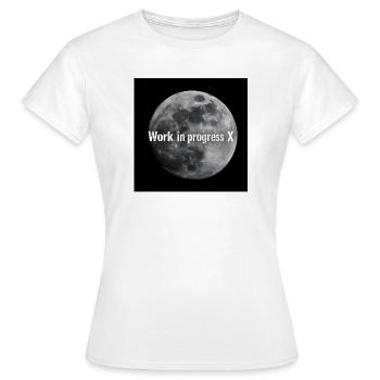 Lunar work in execution X - Women's T-Shirt - white - Front - AI Model Female 172 dark (172cm)