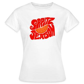 Spritz Season - Retro Orange Citrus Design - Women's T-Shirt - white - Front - AI Model Female 172 dark (172cm)