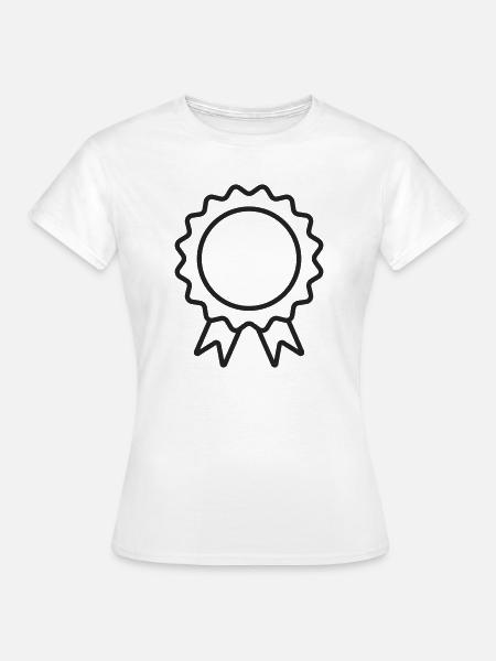 Achievement Award Abzeichen-Banddesign - Frauen T-Shirt - Weiß