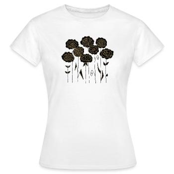 Fleur - T-shirt Femme - blanc - Devant - AI Model Female 172 dark (172cm)