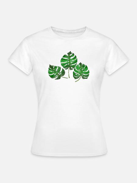 Blätter - Frauen T-Shirt - Weiß