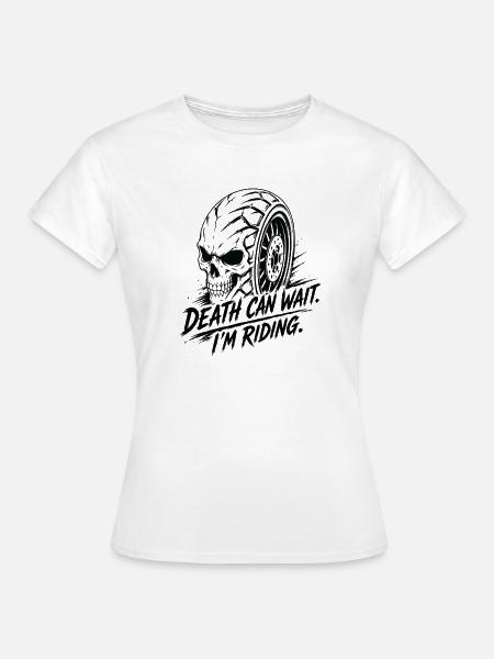 Tödlicher Reifen Totenkopf - Frauen T-Shirt - Weiß
