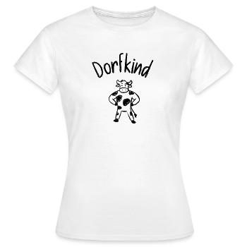 Village Child, Cow, Simmental Cattle, Country Life, Farm - Women's T-Shirt - white - Front - AI Model Female 172 dark (172cm)