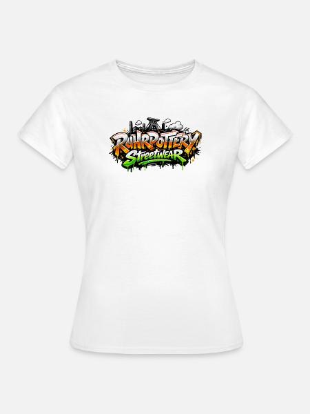 Graffiti Streetwear Sprayschrift - Frauen T-Shirt - Weiß