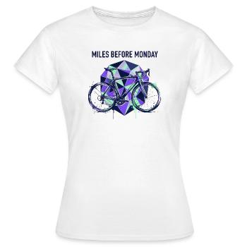 Wheels Before Monday Geometry - Women's T-Shirt - white - Front - AI Model Female 172 dark (172cm)