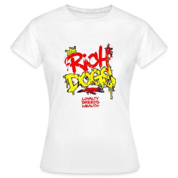 Couronne de graffiti Rich Dogs - T-shirt Femme - blanc - Devant - AI Model Female 172 dark (172cm)