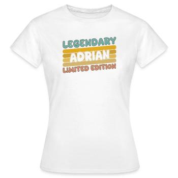 Adrian légendaire - T-shirt Femme - blanc - Devant - AI Model Female 172 dark (172cm)