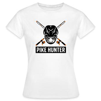 Graphique des cannes à pêche en brochet - T-shirt Femme - blanc - Devant - AI Model Female 172 dark (172cm)