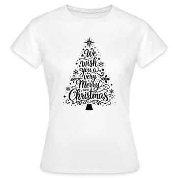 Joyeux Noël - T-shirt Femme - blanc - Devant - AI Model Female 172 dark (172cm)