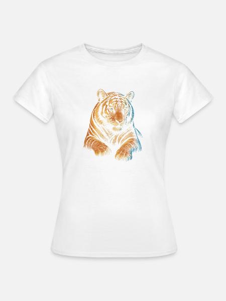 Tiger - Frauen T-Shirt - Weiß
