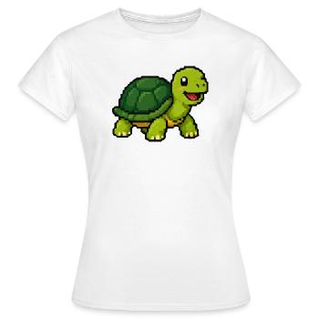 Pixel Turtle Adventure - Women's T-Shirt - white - Front - AI Model Female 172 dark (172cm)