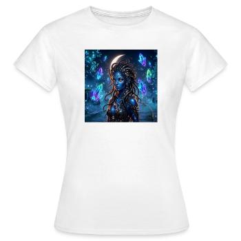Sirène de Cristal Bleu - T-shirt Femme - blanc - Devant - AI Model Female 172 dark (172cm)