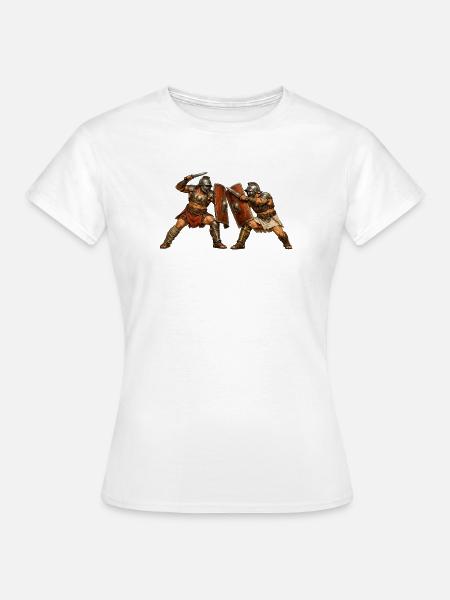 Römische Gladiatoren - Frauen T-Shirt - Weiß