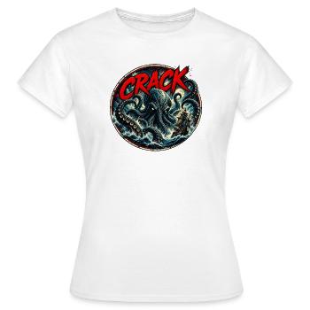 The crack of the seas - Women's T-Shirt - white - Front - AI Model Female 172 dark (172cm)