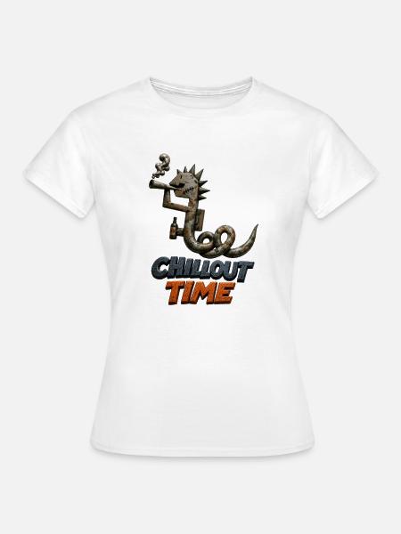 Rusty Snake Chillout-Zeit - Frauen T-Shirt - Weiß