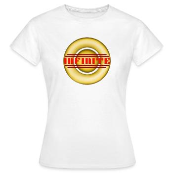 Or INFINI - Emblèmes modernes - T-shirt Femme - blanc - Devant - AI Model Female 172 dark (172cm)