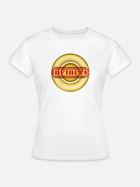 INFINITE Gold - Modernes Embleme - Frauen T-Shirt - Weiß