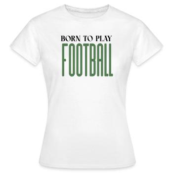 Elongated Football Glyphs - Women's T-Shirt - white - Front - AI Model Female 172 dark (172cm)