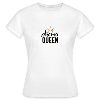 Golden Crown Minimal Line - Women's T-Shirt - white - Front - AI Model Female 172 dark (172cm)