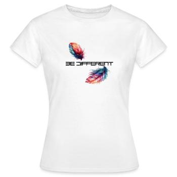 be different - Women's T-Shirt - white - Front - AI Model Female 172 dark (172cm)