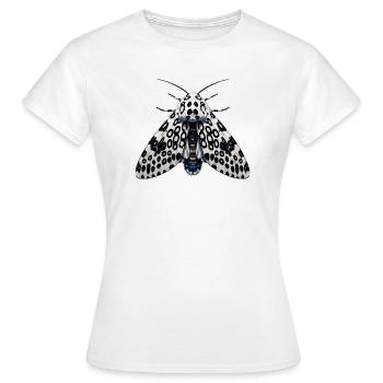 Giant Leopard Moth Hypercompe scribonia Anime - Women's T-Shirt - white - Front - AI Model Female 172 dark (172cm)